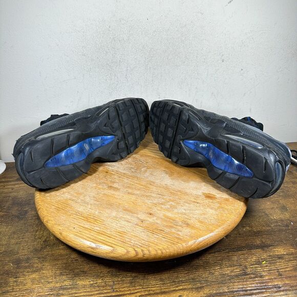 Nike Air Max 95 Essential Black Game Royal DM9104-001 Shoe Men's Size 8.5 - Picture 7 of 8